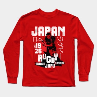 Japan Rugby Brave Sakuras Fan Memorabilia Long Sleeve T-Shirt